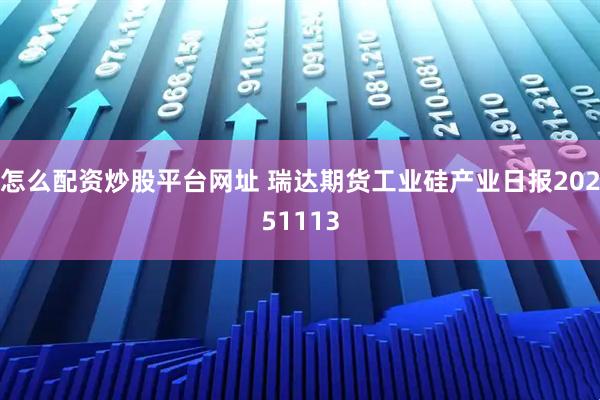 怎么配资炒股平台网址 瑞达期货工业硅产业日报20251113